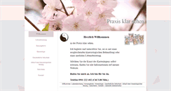 Desktop Screenshot of praxisklarsehen.ch